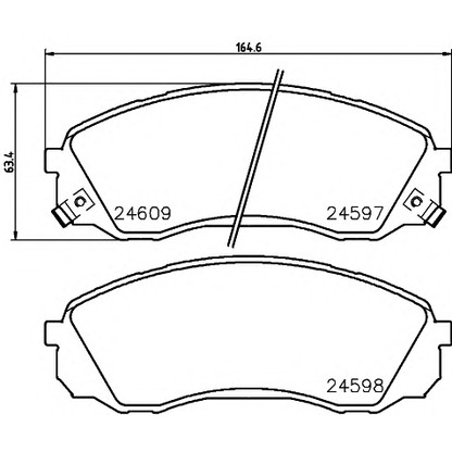 Photo Brake Pad Set, disc brake TEXTAR 2459701