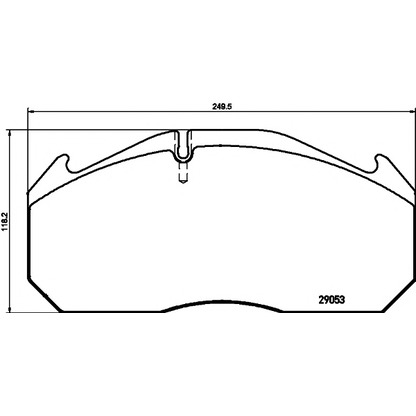 Photo Brake Pad Set, disc brake TEXTAR 2905301