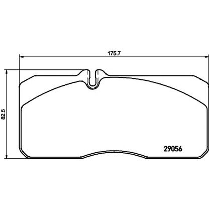 Photo Brake Pad Set, disc brake TEXTAR 29056XX