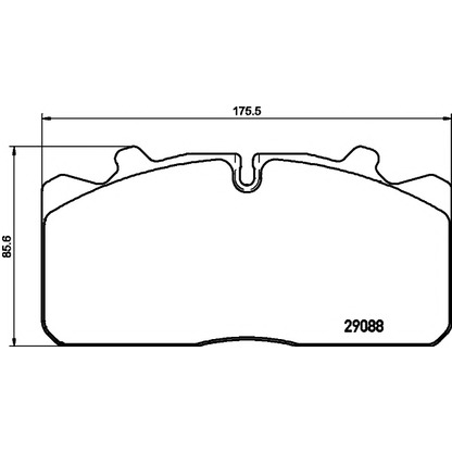 Photo Brake Pad Set, disc brake TEXTAR 2908823