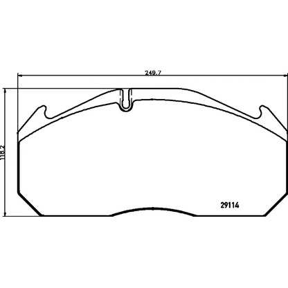 Photo Brake Pad Set, disc brake TEXTAR 2911470