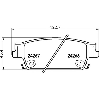 Photo Brake Pad Set, disc brake TEXTAR 2426601