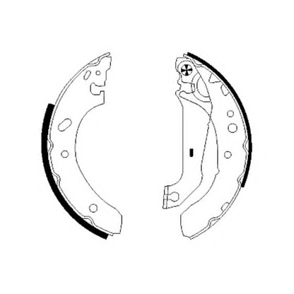 Photo Brake Shoe Set TEXTAR 91048900