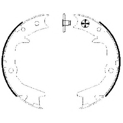 Photo Brake Shoe Set, parking brake TEXTAR 91063000