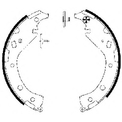 Photo Brake Shoe Set TEXTAR 91063100