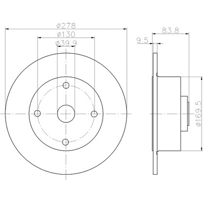 Photo Brake Disc TEXTAR 92010300