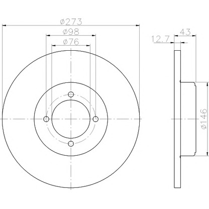 Photo Brake Disc TEXTAR 92011400