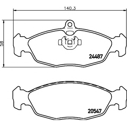 Photo Brake Pad Set, disc brake TEXTAR 2448701