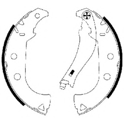 Photo Brake Shoe Set TEXTAR 91064700