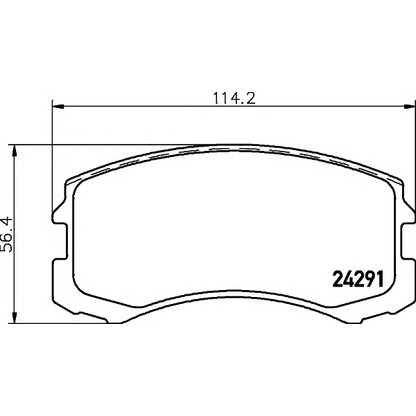 Photo Brake Pad Set, disc brake TEXTAR 2429101