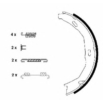 Photo Brake Shoe Set TEXTAR 91066900