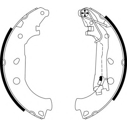 Photo Brake Shoe Set TEXTAR 91067600