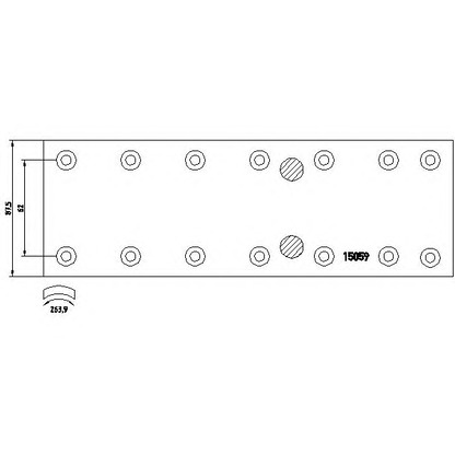 Photo Brake Lining Kit, drum brake TEXTAR 1505902