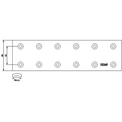 Photo Brake Lining Kit, drum brake TEXTAR 1534906