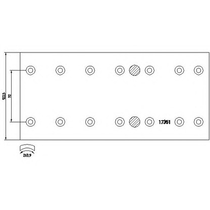 Photo Brake Lining Kit, drum brake TEXTAR 1735103