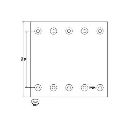 Photo Brake Lining Kit, drum brake TEXTAR 1909442