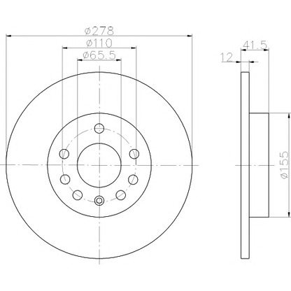 Photo Brake Disc TEXTAR 92118503