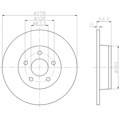 Photo Brake Disc TEXTAR 92124900