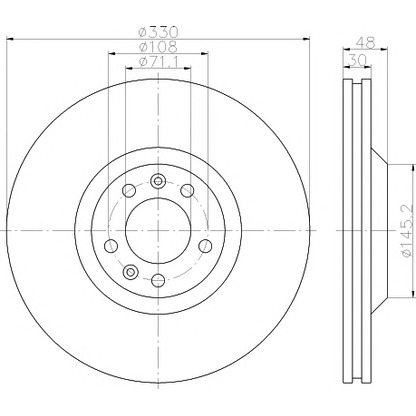 Photo Brake Disc TEXTAR 89008600