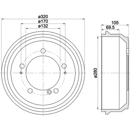 Photo Brake Drum TEXTAR 94027000