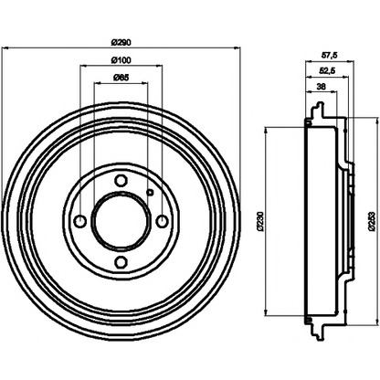 Photo Brake Drum TEXTAR 94029500