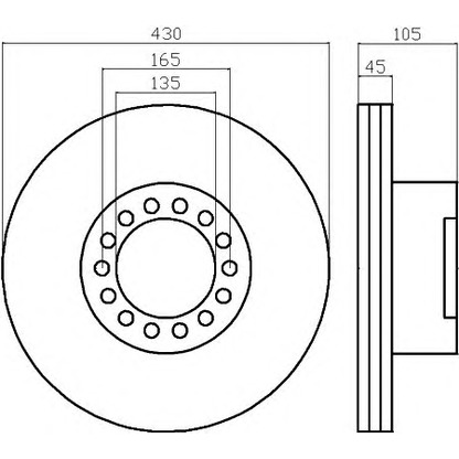 Photo Brake Disc TEXTAR 93143800