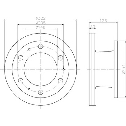 Photo Brake Disc TEXTAR 93084300