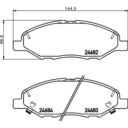 Photo Brake Pad Set, disc brake TEXTAR 2468201