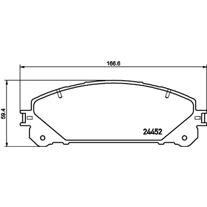 Photo Brake Pad Set, disc brake TEXTAR 2445201