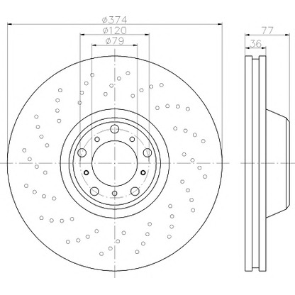 Photo Brake Disc TEXTAR 92182710