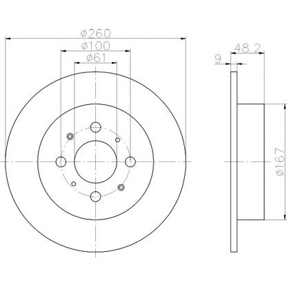 Photo Brake Disc TEXTAR 92125403