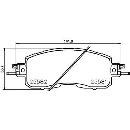 Photo Brake Pad Set, disc brake TEXTAR 2558101