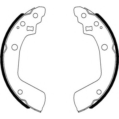 Photo Brake Shoe Set, parking brake TEXTAR 91078600