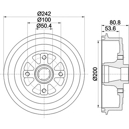 Photo Brake Drum TEXTAR 94035100