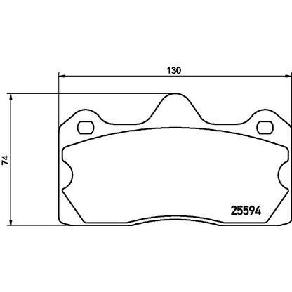 Photo Brake Pad Set, disc brake TEXTAR 2559401