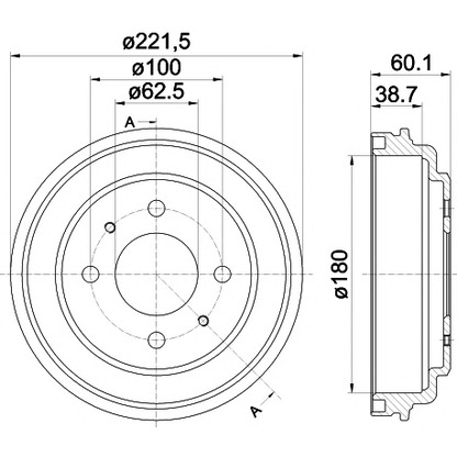 Photo Brake Drum TEXTAR 94037600