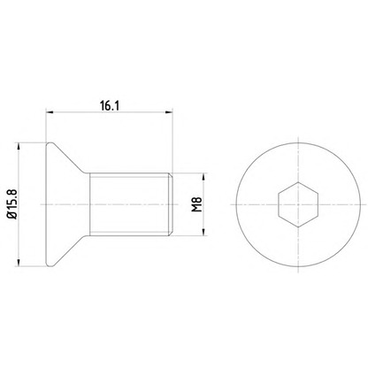 Foto Tornillo, disco de freno TEXTAR TPM0006