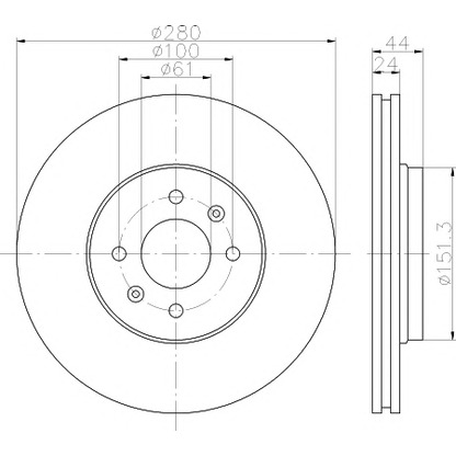 Photo Brake Disc TEXTAR 92254603