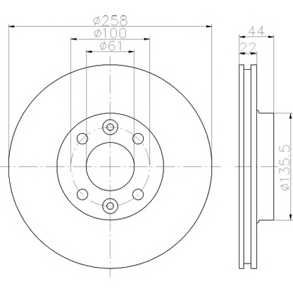 Photo Brake Disc TEXTAR 92255203