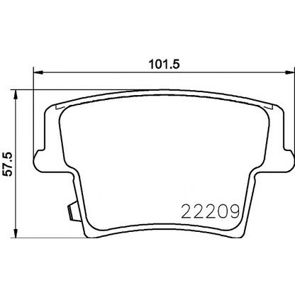 Photo Brake Pad Set, disc brake TEXTAR 2220901