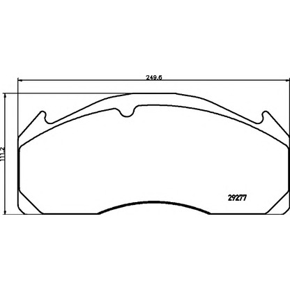 Photo Brake Pad Set, disc brake TEXTAR 2927701