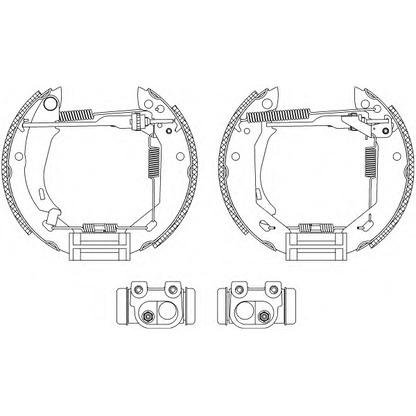 Photo Brake Shoe Set TEXTAR 84031807