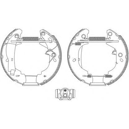 Photo Brake Shoe Set TEXTAR 84044100