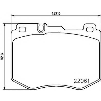 Photo Brake Pad Set, disc brake TEXTAR 2206101