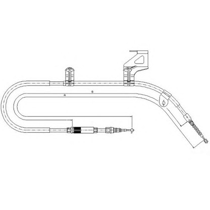 Foto Cable de accionamiento, freno de estacionamiento TEXTAR 44005500