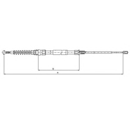 Photo Cable, parking brake TEXTAR 44044800