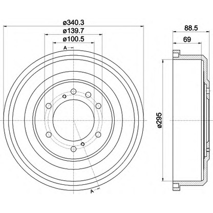 Photo Brake Drum TEXTAR 94036700