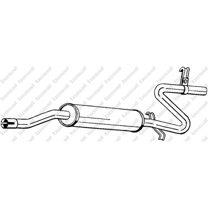 Фото Средний глушитель выхлопных газов BOSAL 280317