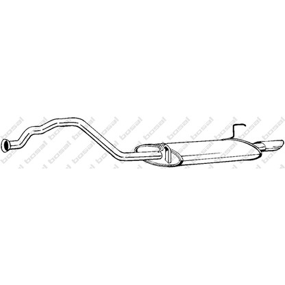 Фото Глушитель выхлопных газов конечный BOSAL 283017