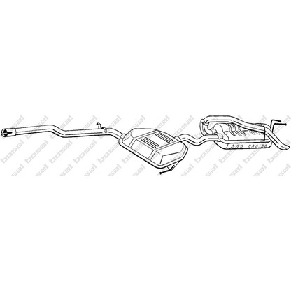 Photo Middle-/End Silencer BOSAL 292309